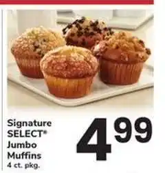 Safeway Signature SELECT Jumbo Muffins offer