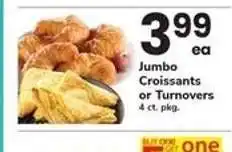 Safeway Jumbo Croissants or Turnovers offer