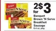 Safeway Banquet Brown 'N Serve Breakfast Sausage offer