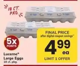 Safeway Lucerne Large Eggs offer