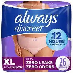 Walgreens Adult Diapers and Incontinence Underwear for Women XL offer