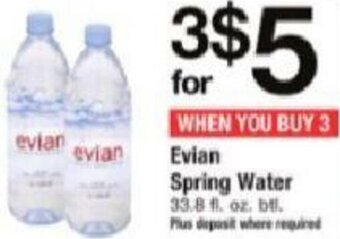 ACME Evian Spring Water offer