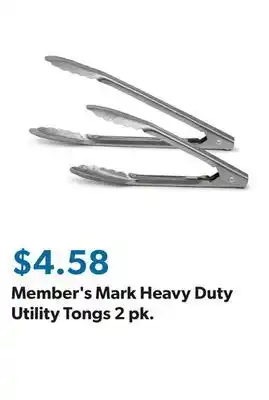 Sam's Club Member's Mark Heavy Duty Utility Tongs 2 pk offer