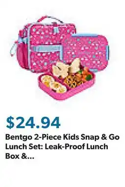 Sam's Club Bentgo 2-Piece Kids Snap & Go Lunch Set: Leak-Proof Lunch Box & Deluxe Insulated Lunch Bag offer