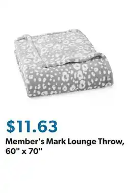 Sam's Club Member's Mark Lounge Throw, 60 x 70 offer