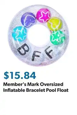 Sam's Club Member's Mark Oversized Inflatable Bracelet Pool Float offer