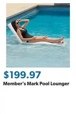 Sam's Club Member's Mark Pool Lounger offer