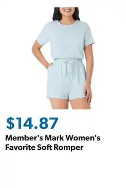 Sam's Club Member's Mark Women's Favorite Soft Romper offer