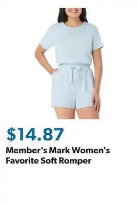 Sam's Club Member's Mark Women's Favorite Soft Romper offer