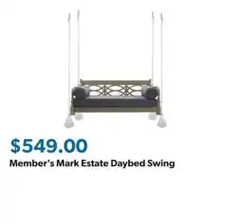 Sam's Club Member's Mark Estate Daybed Swing offer