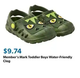 Sam's Club Member's Mark Toddler Boys Water-Friendly Clog offer