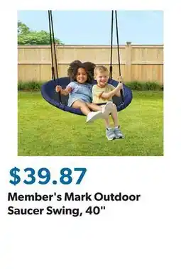 Sam's Club Member's Mark Outdoor Saucer Swing, 40 offer