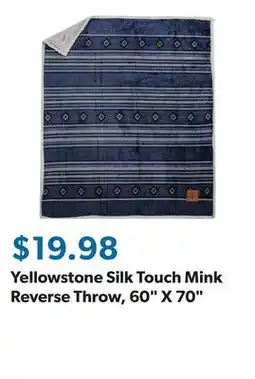 Sam's Club Yellowstone Silk Touch Mink Reverse Throw, 60 X 70 offer
