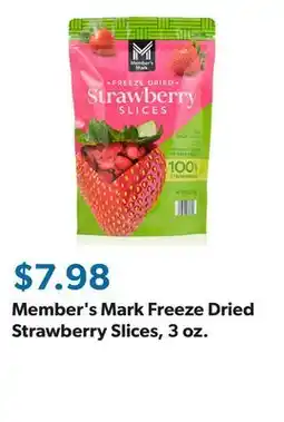 Sam's Club Member's Mark Freeze Dried Strawberry Slices, 3 oz offer