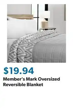 Sam's Club Member's Mark Oversized Reversible Blanket offer