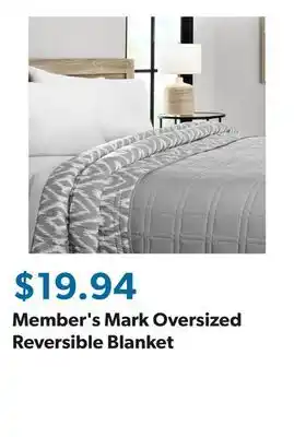 Sam's Club Member's Mark Oversized Reversible Blanket offer