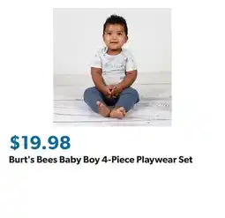 Sam's Club Burt's Bees Baby Boy 4-Piece Playwear Set offer