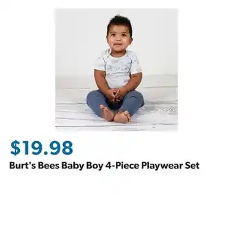 Sam's Club Burt's Bees Baby Boy 4-Piece Playwear Set offer