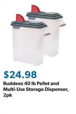 Sam's Club Buddeez 40 lb Pellet and Multi-Use Storage Dispenser, 2pk offer