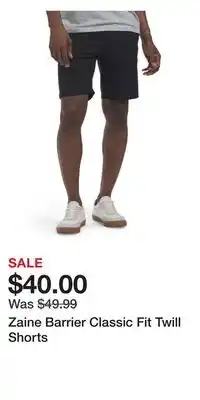 TJ Maxx Zaine Barrier Classic Fit Twill Shorts offer