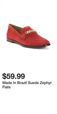 TJ Maxx Made In Brazil Suede Zephyr Flats offer