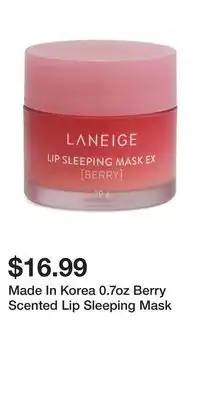 TJ Maxx Made In Korea 0.7oz Berry Scented Lip Sleeping Mask offer