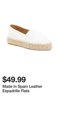 TJ Maxx Made In Spain Leather Espadrille Flats offer