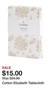 TJ Maxx Cotton Elizabeth Tablecloth offer