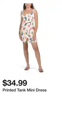 TJ Maxx Printed Tank Mini Dress offer