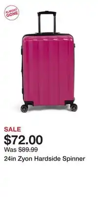 TJ Maxx 24in Zyon Hardside Spinner offer