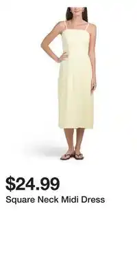 TJ Maxx Square Neck Midi Dress offer