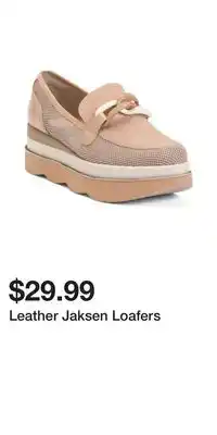 TJ Maxx Leather Jaksen Loafers offer