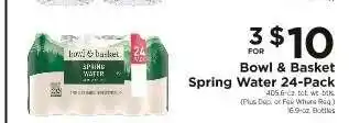 ShopRite Bowl & Basket Spring Water 24-Pack offer