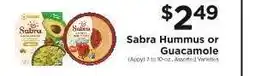 ShopRite Sabra Hummus or Guacamole offer