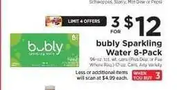 ShopRite bubly Sparkling Water 8-Pack offer