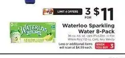 ShopRite Waterloo Sparkling Water 8-Pack offer