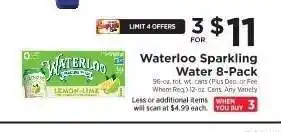 ShopRite Waterloo Sparkling Water 8-Pack offer