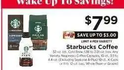 ShopRite Starbucks Coffee offer