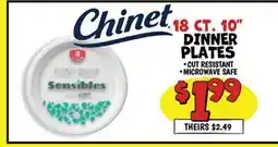 Ollie's Chinet 18 CT. 10 DINNER PLATES offer