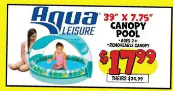 Ollie's 39 X 7.75 CANOPY POOL offer