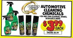 Ollie's QUAKER AUTOMOTIVE CLEANING CHEMICALS offer