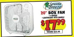 Ollie's Sarasota Breeze 20 BOX FAN offer