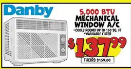 Ollie's Danby 5, 000 BTU MECHANICAL WINDOW A/C offer