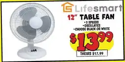Ollie's Lifesmart 12 TABLE FAN offer