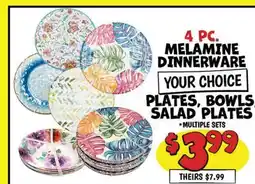 Ollie's 4 PC. MELAMINE DINNERWARE offer