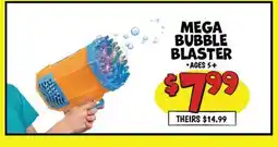 Ollie's MEGA BUBBLE BLASTER offer
