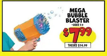 Ollie's MEGA BUBBLE BLASTER offer