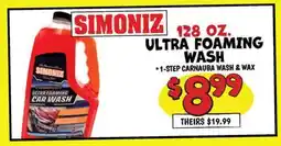 Ollie's SIMONIZ 1-STEP CARNAUBA WASH & WAX offer