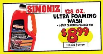 Ollie's SIMONIZ 1-STEP CARNAUBA WASH & WAX offer