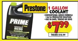 Ollie's Prestone 1 GALLON COOLANT offer